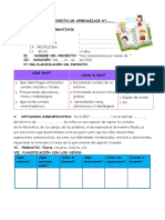 4 Años - PROYECTO DE APRENDIZAJE N Los Sonidos 2022-2