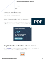 Samsung How To Use Odin Downloader - Official Website