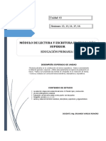 Mod. 3. Unidad 3. Lectura y Escritura en Educacón Primaria