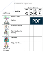 Interest Checklist UK (Adapted)