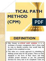 Critical Path Method (CPM)