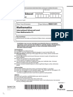 Mathematics: Pearson Edexcel