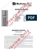 Gordon Goodwin - Backrow Politics