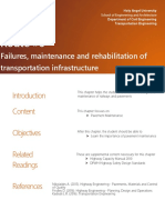 Route #6: Failures, Maintenance and Rehabilitation of Transportation Infrastructure