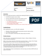 Hands-On Exercise No. 1 Batch-02 Graphic Design Total Marks: 10 Due Date: 04/08/2022