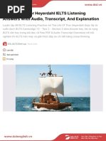 The Life of Thor Heyerdahl IELTS Listening Answers With Audio, Transcript, and Explanation