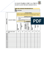 Cuadro de Progresion #01 Sesion 1