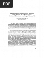 Ejemplo Del Anticlericalismo Masónico en El Alacant de La Restauración: Eleuterio Maisonnave y La Logia Alona N.Q 44