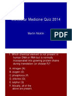 Molecular Medicine Quiz 2014: Martin Nicklin