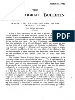 Koffka, K. (1922) - Perception An Introduction To The Gestalt-Theorie