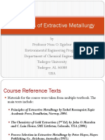 Principles of Extractive Metallurgy