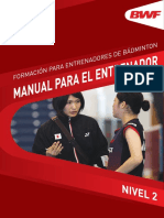 BWF Coach Manual Level 2 Spanish