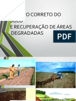 Solo Recuperação Áreas Degradadas.