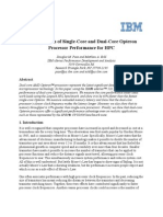 A Comparison of Single-Core and Dual-Core Opteron Processor Performance For HPC