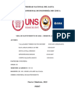 Área de Mantenimiento de Sima - Chimbote, Astillero - Avance 2 de TP Ing. de Mantenimiento