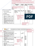 PROCEDIMIENTO DE PRUEBAS TRANSFORMADOR DE POTENCIA Rev 0 - Comentado