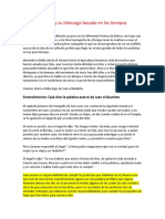 Juan El Bautista y Su Liderazgo Basado en Los Tiempos