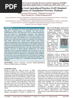 Factors Affecting Good Agricultural Practices GAP Standard by Durian Farmers in Chanthaburi Province, Thailand