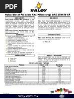 Raloy Diesel Premium Alto Kilometraje SAE 25W-50 CF-1