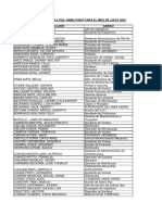 Planilla Del Personal de Nudelpa Ltda. Habilitado para El Mes de Julio 2022