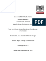 Crecimiento Demografico y Desarrollo Industrial