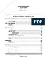 1 General Information and Technical Data: Service Manual