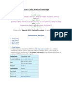 BSNL GPRS Manual Settings