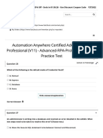 Automation Anywhere Certified Advanced RPA Professional (V11) - Advanced-RPA-Professional Exam Practice Test