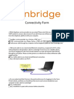 Connectivity Screening Form