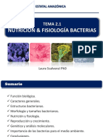 Tema 2.3. Bacterias - Nutricion Reproduccion