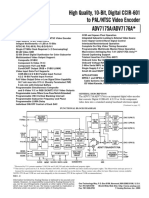 High Quality, 10-Bit, Digital CCIR-601 To PAL/NTSC Video Encoder