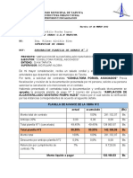 Nota e Informe Tecnico de Supervision