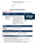 Sesiones de Aprendizaje Quinto Grado