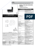 1 - Installation: Installation and Operation Manual