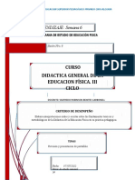 Guia 6 - Didactica General de La E.F. Iii Ciclo