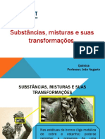 Substancias Misturas e Suas Transformacoes Separacao Misturas