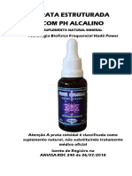 Prata Coloidal Estruturada MANUAL DA PRATA HADO NANO 500ppm 220413