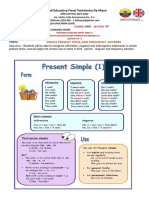 Ficha 1 Estuantes Simple Present Nivelacion Formativa 2021 Nathalie Fiorella Uruchima Loor