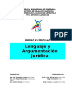 Lenguaje y Argumentación Jurídica