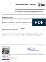 Ampliación de Solicitud de Permanencia Definitiva en Trámite