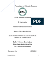 Evaluación Proyecto Integrador de Cadena de Suministros