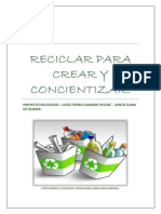 Reciclar para Crear Arte Proyecto Liceo Santa Clara de Olimar