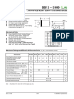 1.0A Surface Mount Schottky Barrier Diode: Add "-LF" Suffix To Part Number, See Page 4