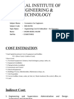 Engineering Cost & Estimation