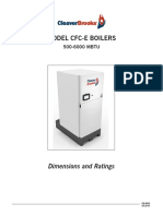 Model Cfc-E Boilers: Dimensions and Ratings