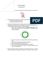 BT 301 Biophysics Tutorial Sheet-II