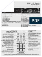 Manual Slim Residence r80 2 HD Stereo CD 51746