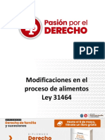 Modificaciones en El Proceso de Alimentos Ley 31464 PDF Gratis