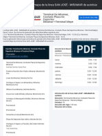 San José - Miramar: Horario y Mapa de La Línea SAN JOSÉ - MIRAMAR de Autobús