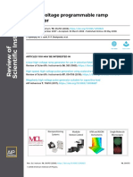 A High Voltage Programmable Ramp Generator: Articles You May Be Interested in